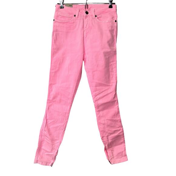 New Ksubi Spray On Skinny Jeans Ankle Zip Midrise Pink Friday Women's 26 NWT - Picture 1 of 10